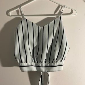 Striped crop top